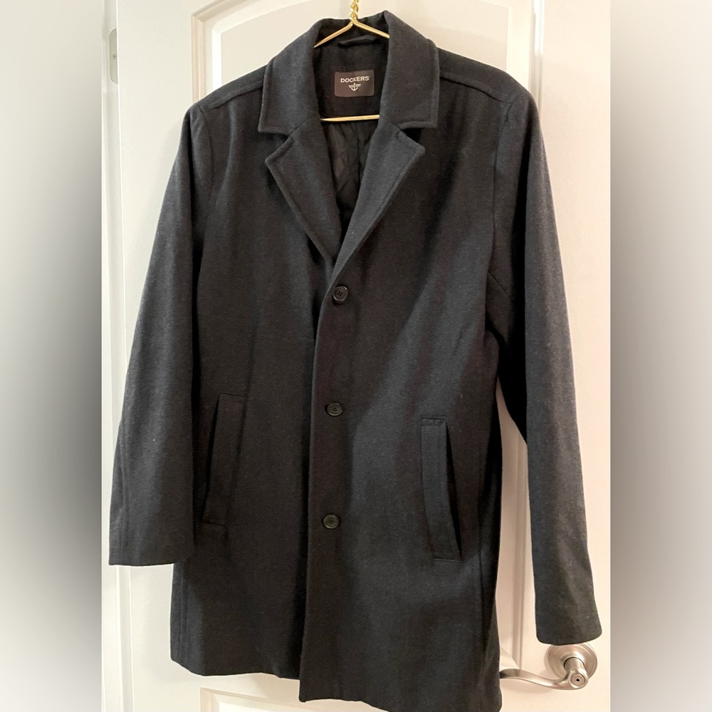 Docker's Men's Wool Blend Pea Coat Size S